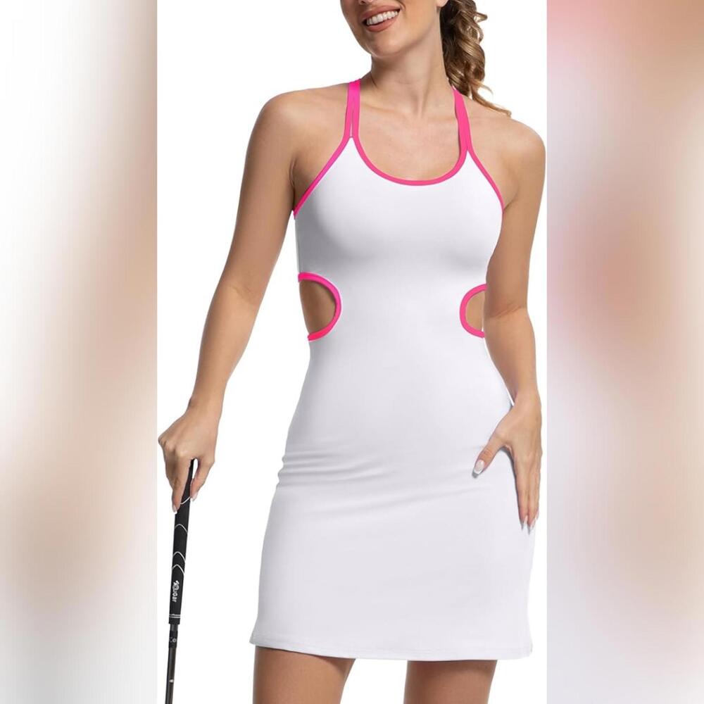 NWT GGOV Sleeveless Tennis Golf Athletic Dress with Shorts, Medium